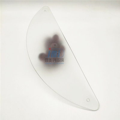 Factory Customized Cut Holes Tempered Frosted Glass